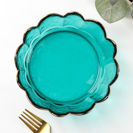 Glass Figure Salad "Flower", 400 ml, 17 × 5.5 cm-1