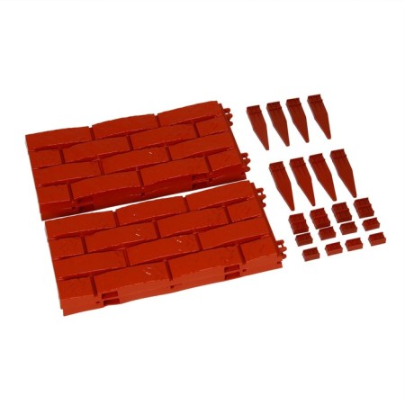 Plastic bed, 4 sections, 45 × 45 × 20 cm, terracott-3