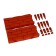 Plastic bed, 4 sections, 45 × 45 × 20 cm, terracott