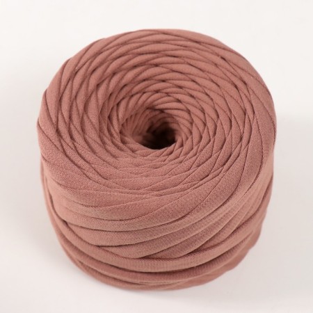 Knitted yarn set No. 9, 4x30 m/100 g, width 7-9 mm (cocoa, yellow, orange, kiwi)-2