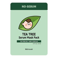 Facial face mask Daeng Gi Meo Ri Egg Planet Tea Tree Serum Mask Pack, with tea tree oil, 22 ml