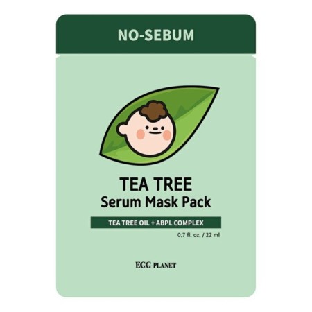Facial face mask Daeng Gi Meo Ri Egg Planet Tea Tree Serum Mask Pack, with tea tree oil, 22 ml