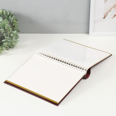 Photo album magnetic 30 sheets 23x28cm "plain brown"-2