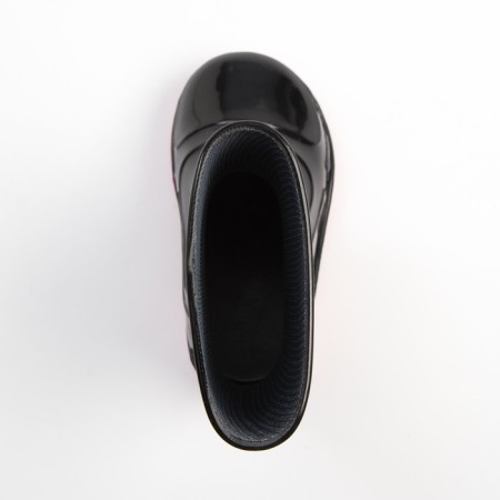 Rubber boots baby, black color+pink, size 24-3