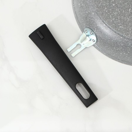 Pan, d = 26 cm, removable handle, anti -stick coating, gray color-4