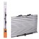 Sunscreen curtain on the frontal/rear window, reflective, sliding, 80 cm