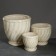 Set of pots 3pcs. "Twisted" white: 16l, 6.5l, 2.5l