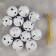 Bells for needlework, set of 12 pcs., Size 1 pc. - 3 cm, white color