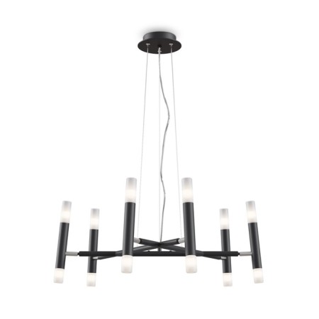 Suspension lamp Maytoni Mod031PL-12B, 12XG9, 25W, 64x64x150 cm, black color-1