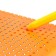 The training tablet "Magnetic drawing", orange color, 375 holes