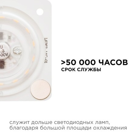 Module LED 12W 6500k 80lm/W 220V SMD2835 IP20 63*63mm with a lens-4