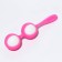 Vaginal balls, 13.6x3.4x3 cm, 90 g, pink