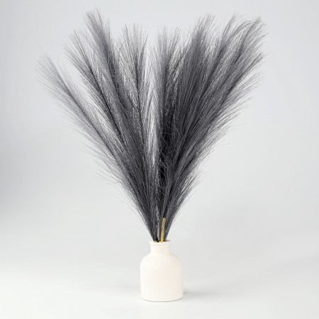 Pampas artificial grass, height 43 cm, 5 brushes, dark gray color