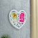 Photo frame plastic in 2 photos 10x15 cm "Bird in the heart" white 29.5x28 cm