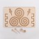 Puzzle interhemispheric board Large "Spirals Curls"