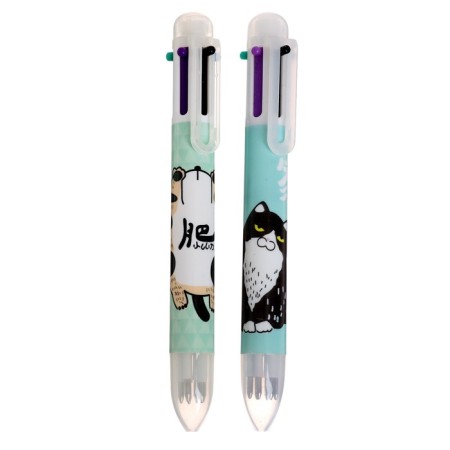 Handle Automatic Handle 6 Colored Cat Mix (barcode on a piece)