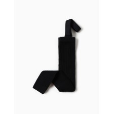 Children's leggings with Minaku straps, height 62-68 cm, black