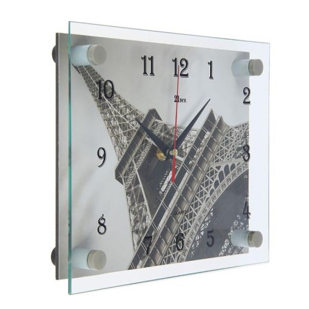 Watching clock, interior: city, "Eiffel Tower", silent, 20 x 26 cm-5