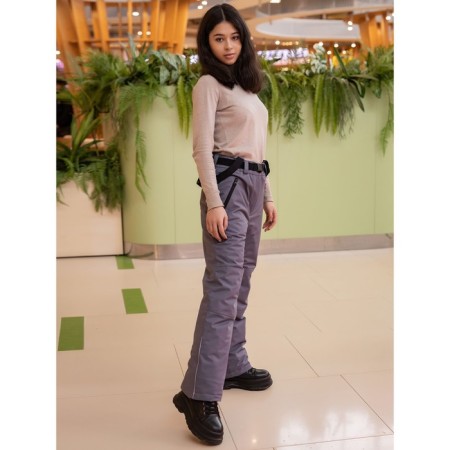 Pants for girls, height 158 ​​cm, graphite color-1