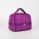 Cosmetic bag, 2 parts on zippers, purple color