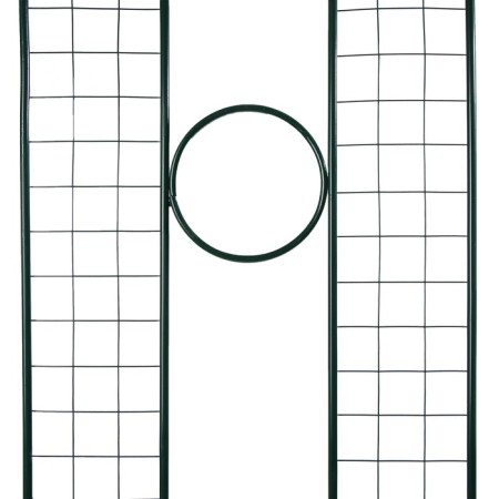 Shpalera, 200 × 50 × 1 cm, metal, green, "3 rings"-5