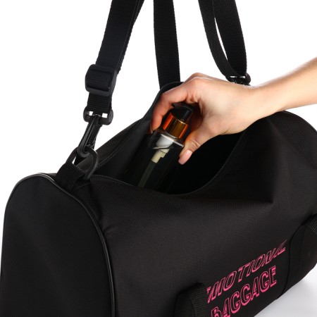 Female sports bag, textura, small size, black color-2