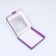 Self -charged box with a lilac window, 16 x 16 x 3 cm