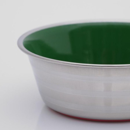The bowl is weighted color, with a silicone base, 300 ml, green-2