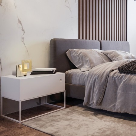 MANTRA Dalia, LED, 1260LM, 3000K, 248x90x248 mm table lamp, white marble color-1