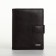 Male purse on magnet 3 in 1, department for auto documents, passports, brown color
