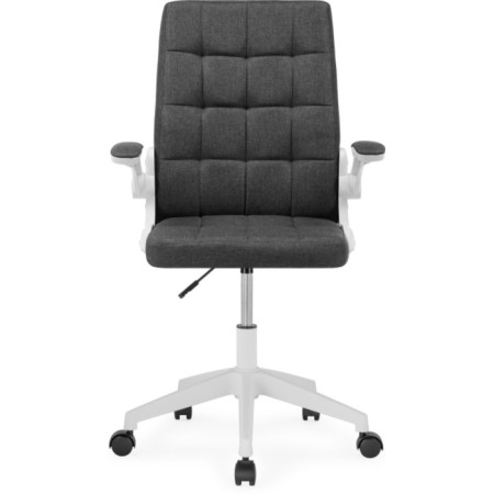 Computer chair Elga plastic/fabric, white/dark gray 63x59x96 cm-2