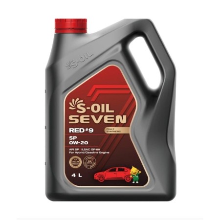 Motor oil S-Oil Red #9, 0W-20, SP, synthetic, 4 liters