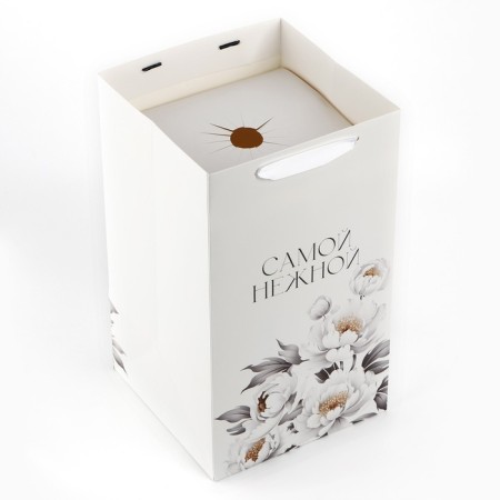 Carriage for colors with a liner for fixation, "the most tender", white, 35 x 20 x 20 cm-7