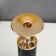 Summary Metal for 1 candle "Column with crystals" black with gold 36x12x12 cm