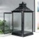 Summary metal, glass "Etna" black set 2 pcs 19x19x39 cm, 14x14x27 cm