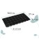 Cassette for seedlings, 32 cells, 110 ml, plastic, black, 53.5 × 27 × 5.5 cm, Greengo