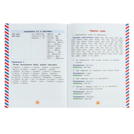 Russian for schoolchildren. All rules of the Russian language with developing tasks. For elementary school-5