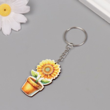 Tail tree "Sunflower in a pot" 4.6x2.5x0.3 cm-1
