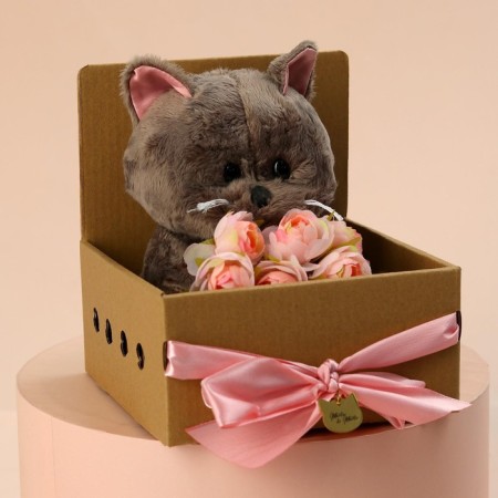 Soft toy "Charming Marta", cat, 25 cm-6
