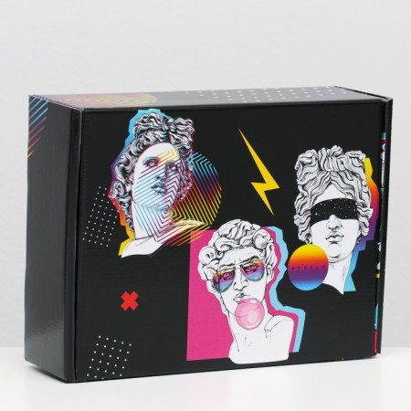 Gift box, bilateral "Contemporary Art" 27 x 21 x 9 cm-1
