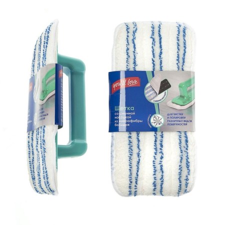 Brush with a replaceable nozzle made of microfiber, large, 24x10x6.5 cm-2