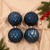 Set of balls plastic D-10 cm, 4 pcs "Gray" blue