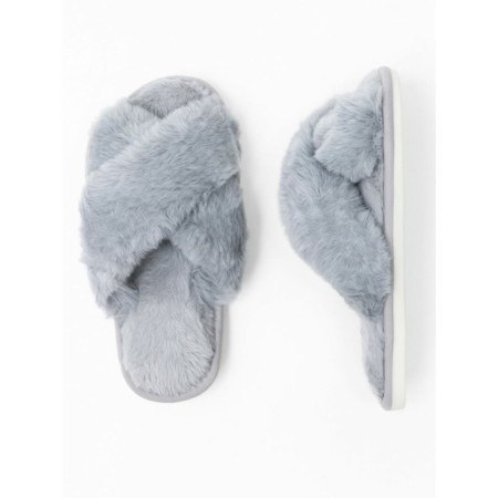 Bunny slippers, size 38-39, gray color-4