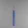 Knitting hook, with a plastic handle, d = 1 mm, 13.5 cm, blue color