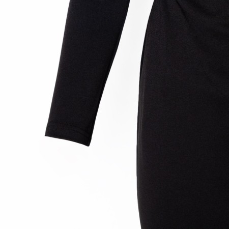 Women's dress Midi with a cut Mist p. 48, black-7