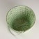 Wicker basket, d28x15x31.5cm, green, bamboo