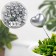 STETER "heart" silver, 3x1.5x2cm / set 30pcs