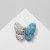 -blue in silver