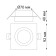 The lamp is built -in moisture -proof Novotech. Water, 9W, GU10, 40x92x92 mm, white color