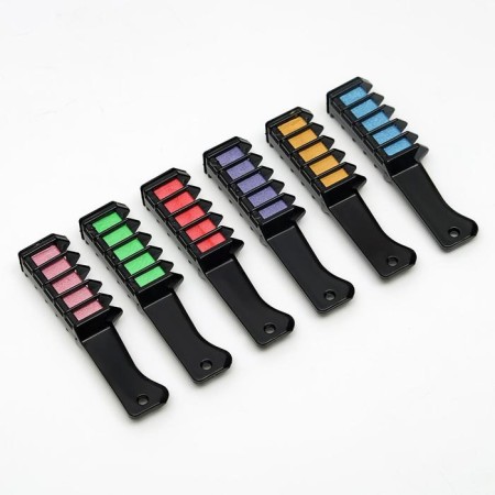 Shallows for hair with a nozzle, set, 6 colors-2